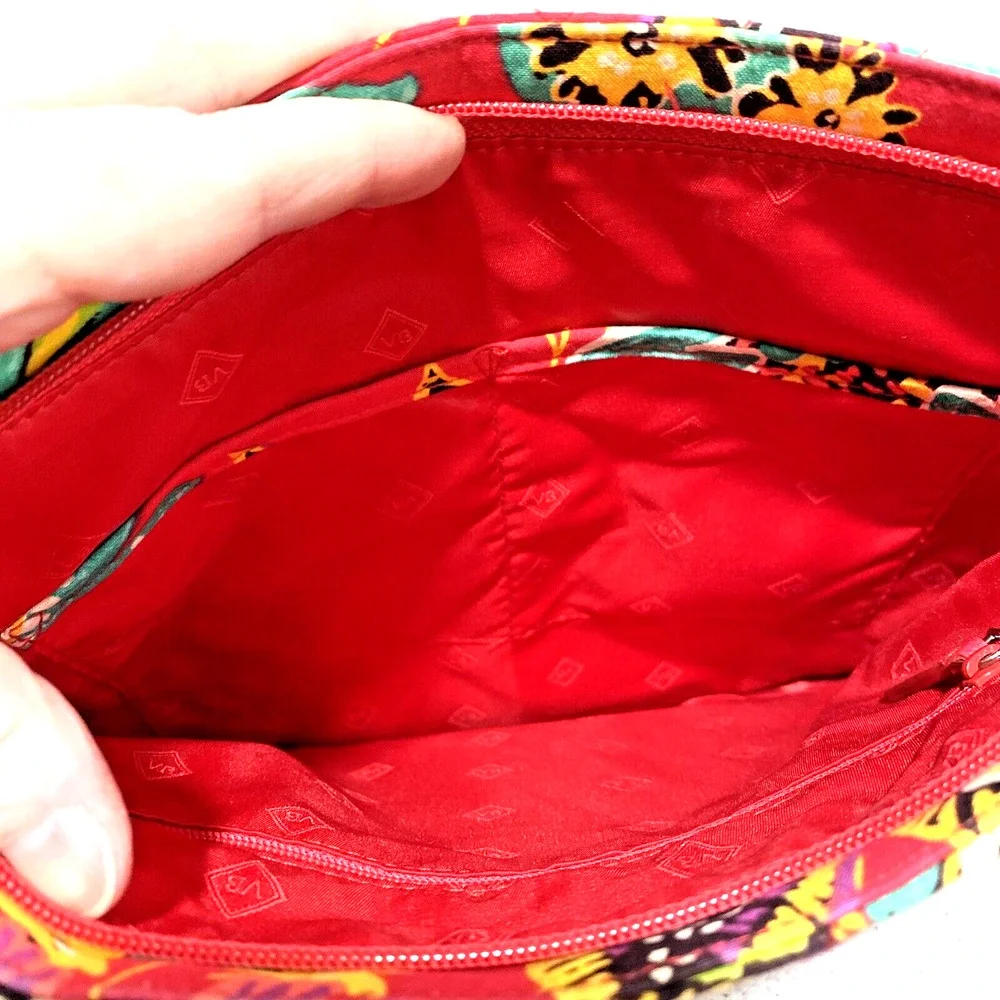 Vera Bradley crossbody bag purse Rumba 2017 retired pink floral quilted solid